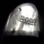 Hugo Boss Loafers Sz 10 Chesterfield Mocassins Black Leather Excellent Condition