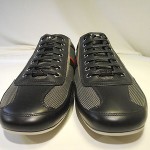 $225 Hugo Boss Red Black Mens Trainer Sneakers Thatoz Nylon Leather Size 11