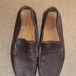 Mens Brown Cole Haan leather driving shoes Size 10.5