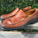 Cole Haan Nike Air Loafers 9.5 Brown Leather Slip On