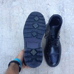 Cole Haan Black Leather Cap Toe Jump Boots, SZ 8.5 M Green Label