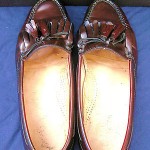 COLE HAAN MEN’S BURGUNDY CORDOVAN LEATHER KILTIE TASSEL LOAFERS SHOES 8.5D