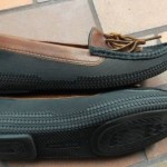COLE HAAN SPORTING BLACK & BROWN SLIP-ON LOAFERS SZ. 10 M.