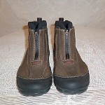 CLARKS MUCKERS MEN NICE RUSTIC BROWN LEATHER ZIP-UP WATERPROOF CHUKKA BOOTS 10M