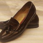 Cole Haan Sz 10.5 mens burgandy leather Pinch Air tassel moc EUC!!