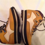 56033 Timberland Fabric & Leather Wheat W/Ivory Euro Hiker Boot Size 10.5M NEW