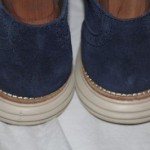 COLE HAAN Mens LunarGrand Wingtip Dress Shoes Navy Blue/Topaz Suede Size 10.5