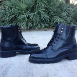 Cole Haan Black Leather Cap Toe Jump Boots, SZ 8.5 M Green Label