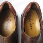 COLE HAAN BROWN LEATHER SLIP ON  LOAFERS SIZE 9.5 MEDIUM
