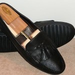 Men’s Bragano by Cole Haan Black Leather Tassel Driving Moccasins Sz11M Italy