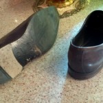 HUGO BOSS  SIDE BUCKLE  BROWN LEATHER SHOES SZ 8.5