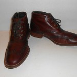 Cole Haan Nike Air Liam Chukka Wing Tip Boots Dark Brown Mens Size 8 EUC