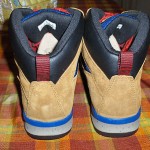 Timberland GT Scramble Mid Men’s Hiking Boots Wheat Brown/Blue/Red Leather 2215R