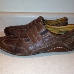 COLE HAAN NIKE AIR BROWN LEATHER SLIP-ON VELCRO DRIVING LOAFERS G SERIES 10.5 M