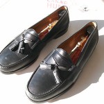 Cole Haan Black Leather 12 D Tassel Loafers with Shoe Stretchers