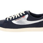 Diesel Eagle 11 Shoes Mens Sneakers Size 12.5 Midnight Navy White Canvas Trainer