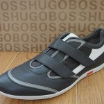 NEW HUGO BOSS BLACK MENS ‘WALMIN I’ SNEAKERS IN GRAY SIZE US10, UK9, EU43