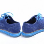 Cole Haan Lunargrand C11095 10 blue suede Oxford Wingtip Bright Laced shoe $198
