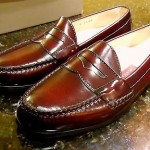 COLE HAAN Mens Pinch Penny Leather Loafers Burgundy Leather. New in Box!