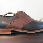Cole Haan Carter RBR Saddle Black Brown Leather Oxfords Shoes Mens Size 10 EPUC