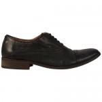 Diesel Mens Chrom Black Leather Casual Dress Lace Up Oxfords Shoes 10