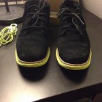 Cole haan Chukka Lunar grands Size 8 Black Suede  Volt Used
