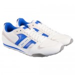 Diesel Mens Gunner White Blue Casual Leather Lace Up Sneakers Shoes