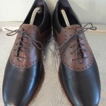 Cole Haan Carter RBR Saddle Black Brown Leather Oxfords Shoes Mens Size 10 EPUC