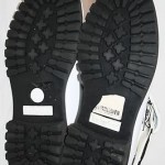 TIMBERLAND ROLL-TOP  BOOTS,  Mens sz. 9,  BLACK AND WHITE