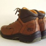 Mens Timberland PRO POWER FIT Brown Leather Steel Toe Work Ankle Boots size 14 M