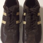 Diesel Men’s Wish Brown W/Beige Leather Sneakers Size 13
