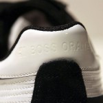 $225 Hugo Boss ORANGE Label Sneakers Black Mens Shoes 11 44 Trainers 10.5 White