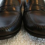 $168 PINCH PENNY COLE HAAN BLACK LEATHER LOAFERS SZ 9D INDIA
