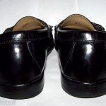 Cole Haan Men’s Black Glossy Leather Slip on Loafers Sz 8 EUC
