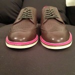 Cole Haan Nike Air Franklin EVA Wingtip Oxfords 9 Mens Gray Pink White Details