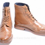 Cole Haan Harrison C10965 10.5 m Whiskey brown wingtip brogue boot shoe