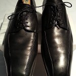 HUGO BOSS Black Leather Dress Oxfords Shoes Lace Size 12