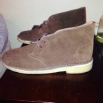 CLARKS Desert Boot Chocolate brown suede unisex sz. 9.5 womens 7.5 mens