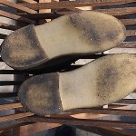 Clarks desert boot, brown suede, size 10