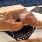 Timberland Mens Wheat w/White Hiking Boots Size 11M Leather & Suede #85122
