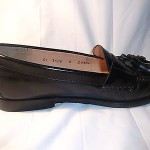 Men’s Cole Haan Black Leather Tassel Loafers Size 8 D Casual Shoes