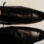 HUGO BOSS Black Leather Dress Oxfords Shoes Lace Size 12