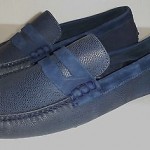 Cole Haan Nike:Air Penny Loafers Blue SOFT Leather Mocans Slip-On  Driving Shoes