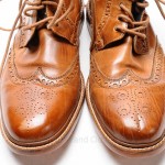 Cole Haan Harrison C10965 10.5 m Whiskey brown wingtip brogue boot shoe