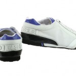 NEW Diesel Take Y00326-PS873-H4483 White Dazzling Blue Leather Casual Shoes Men