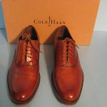 New-In-Box Mens Cole Haan Air Madison Plain Toe British Brown Leather Oxfords