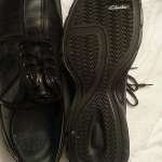 CLARKS TOUAREG BLACK LEATHER OXFORD CASUAL DRESS SIZE 9M BARELY WORN