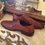 SHARP MENS COLE HAAN BROWN CASUAL LEATHER OXFORDS SIZE 13 M
