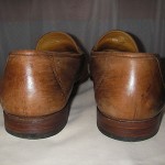 Men’s COLE HAAN Gold HORSE BIT Shoes LOAFERS Sz 12M  Med BROWN Leather SLIP ON