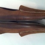 COLE HAAN Mens Slip On Driving Moccassin Loafer Shoe Brown Leather Nubuck Sz 13M